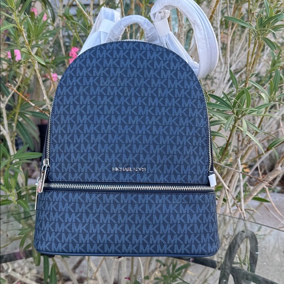 Michael Kors Other - Michael Kors Rhea Dark Blue  Medium Backpack